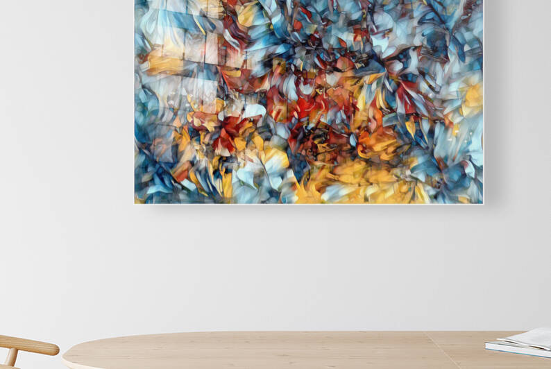 COLLECTION ABSTRACT-2 STAINED GLASS EFFECT by Andre Dorais Art Visual Numerique 