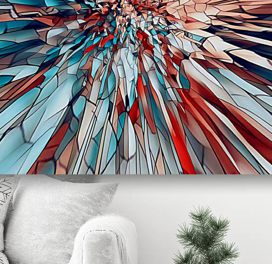COLLECTION ABSTRACT-5 STAINED GLASS EFFECT by Andre Dorais Art Visual Numerique 