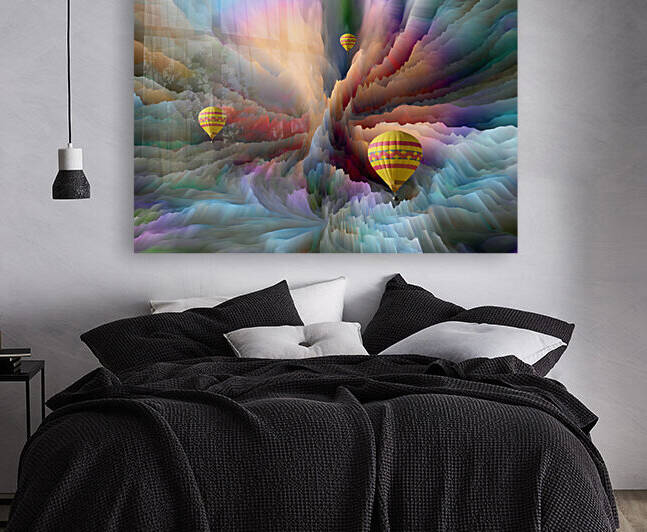 COLLECTION HOT AIR BALLOON TRIP - 1 by Andre Dorais Art Visual Numerique 