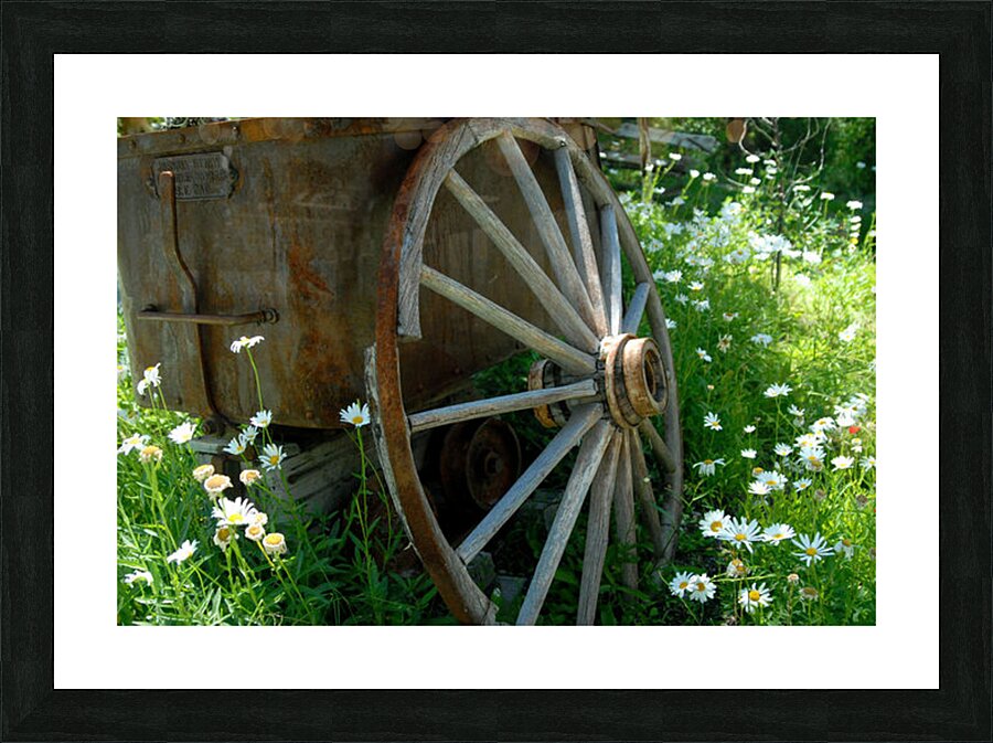 Wagon Wheel Picture Frame print