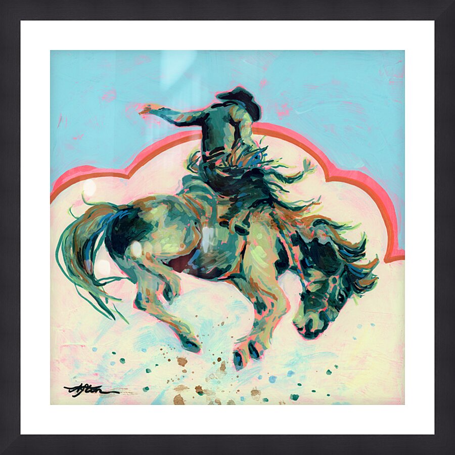 Verde Buckaroo Picture Frame print
