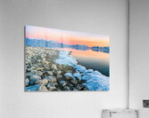 Rocky Ice Shore Line Acrylic Print