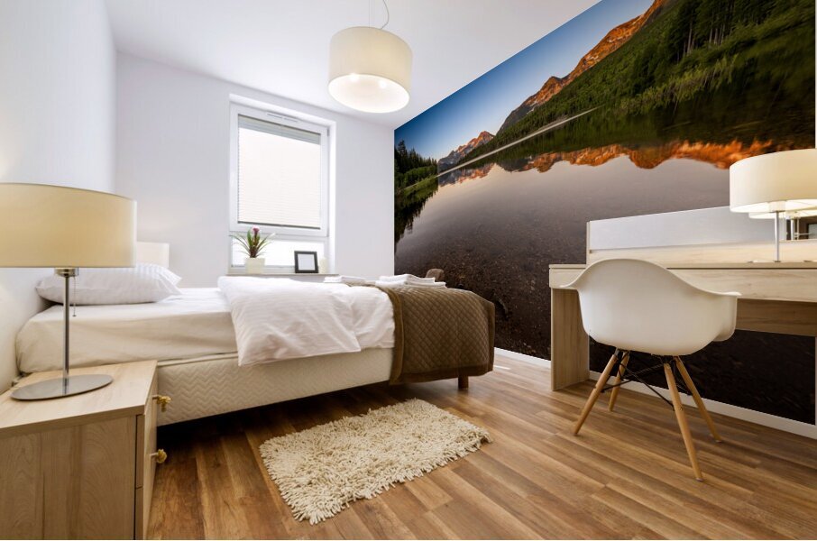 Reflective Morning Mural print