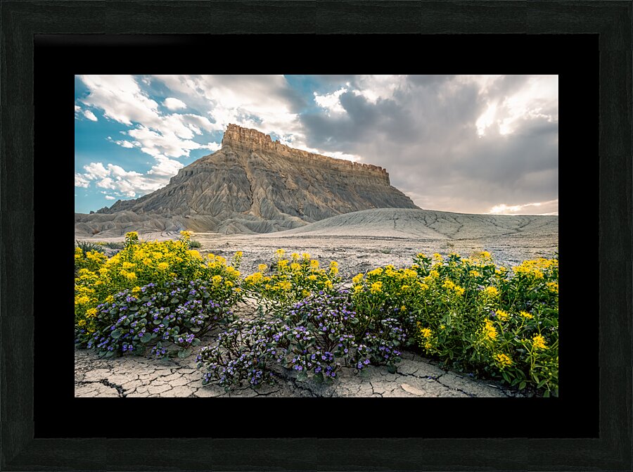 Wild Flowers and Factory Butt Picture Frame print