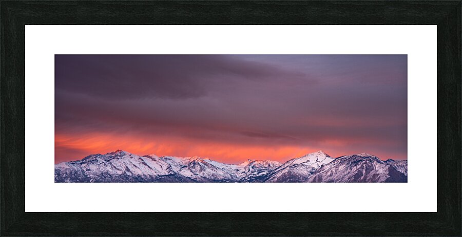 Mountain Range View Panorama  Picture Frame print