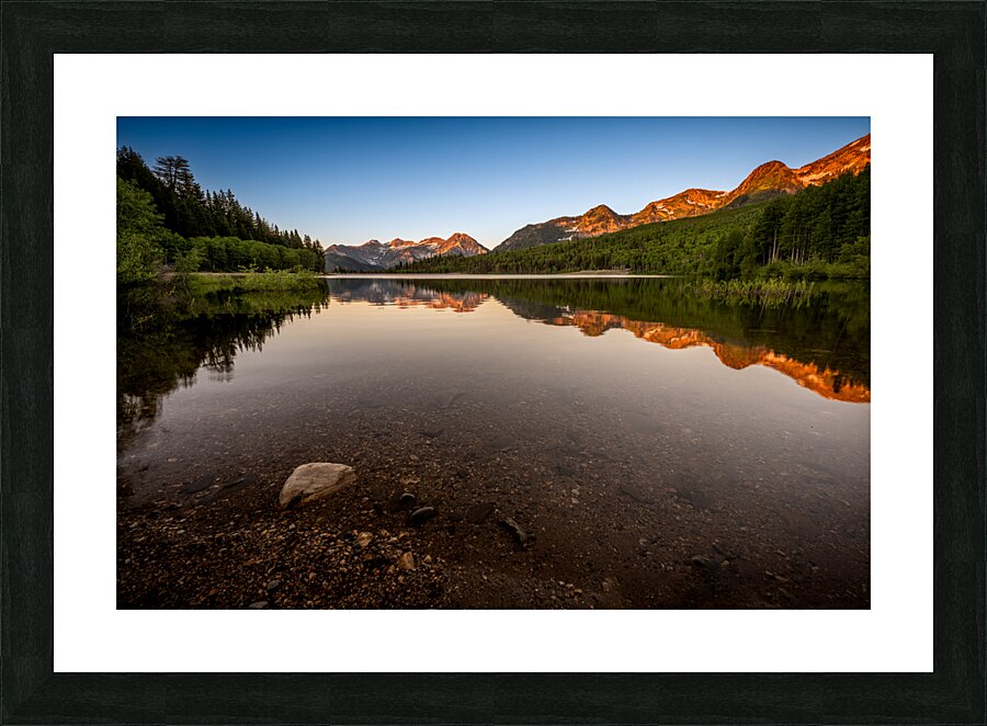 Reflective Morning Picture Frame print