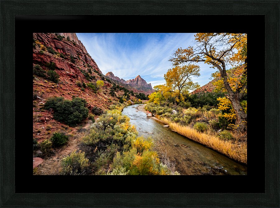 Fall in Zion National Park Picture Frame print