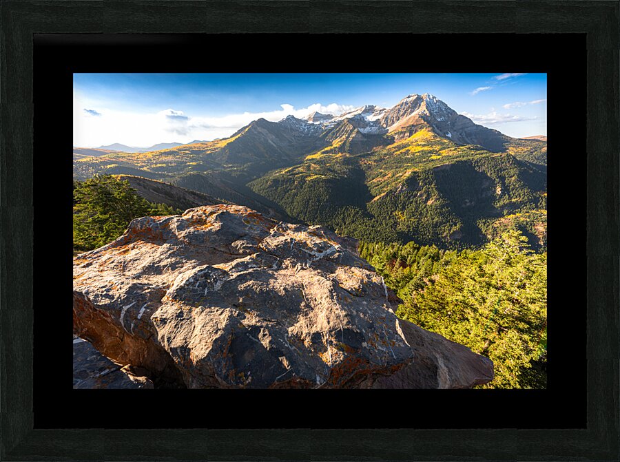 A Cliffs Edge Viewpoint Picture Frame print