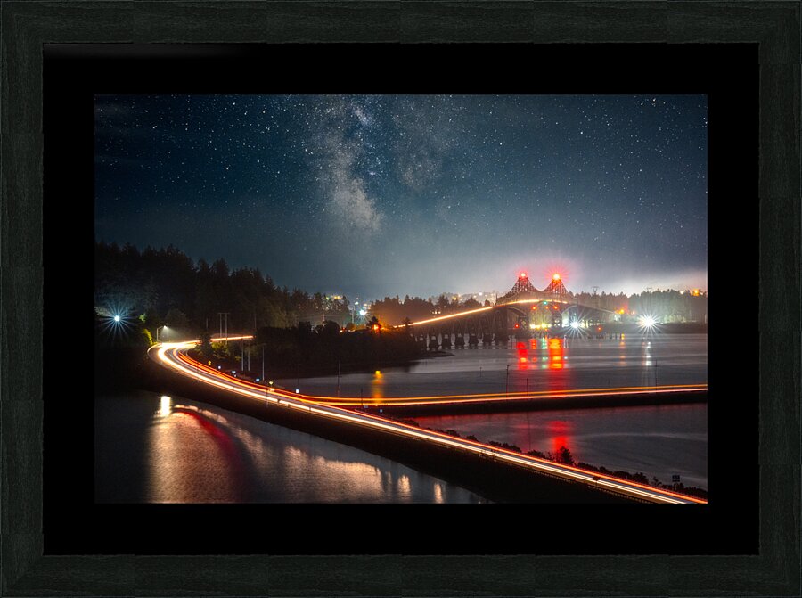 City Lights and Starry Nights Picture Frame print