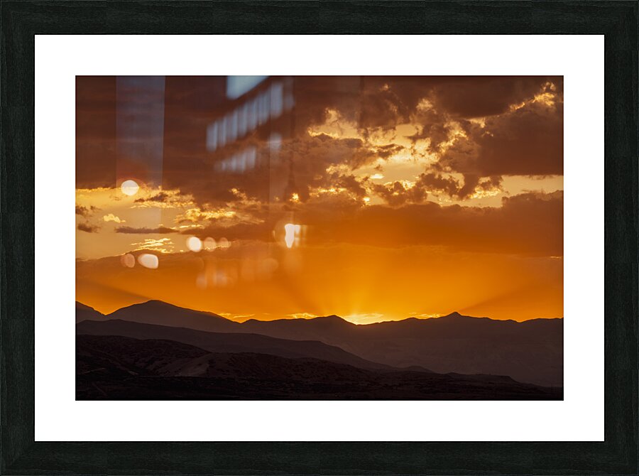Sunset on Fire Picture Frame print
