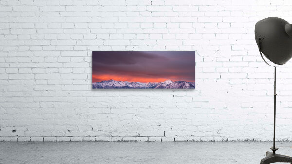Mountain Range View Panorama  Wall Preview