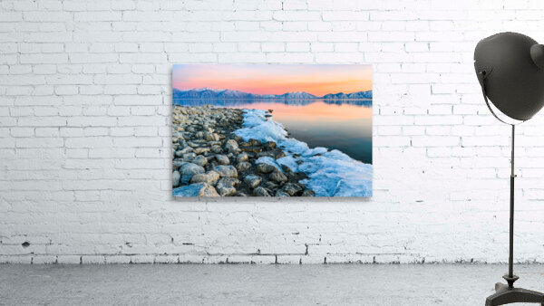 Rocky Ice Shore Line Wall Preview