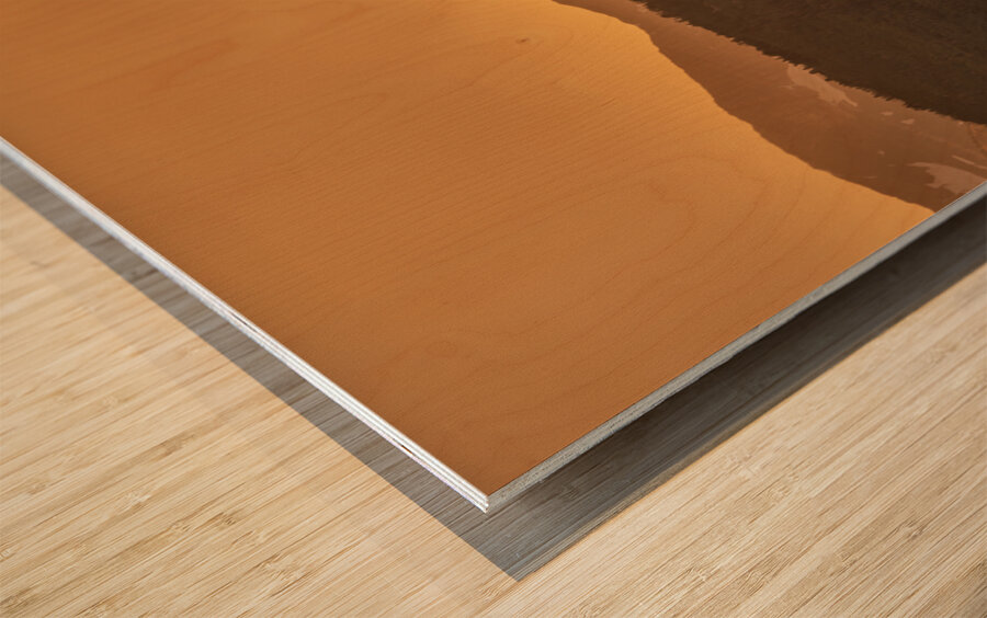 Sunset Glow Wood print