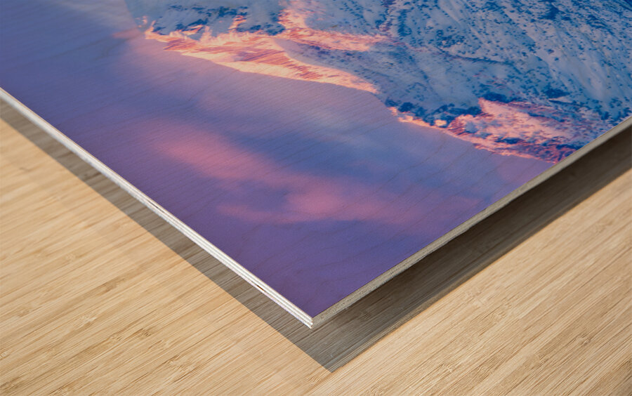 Peaks of Light Wood print