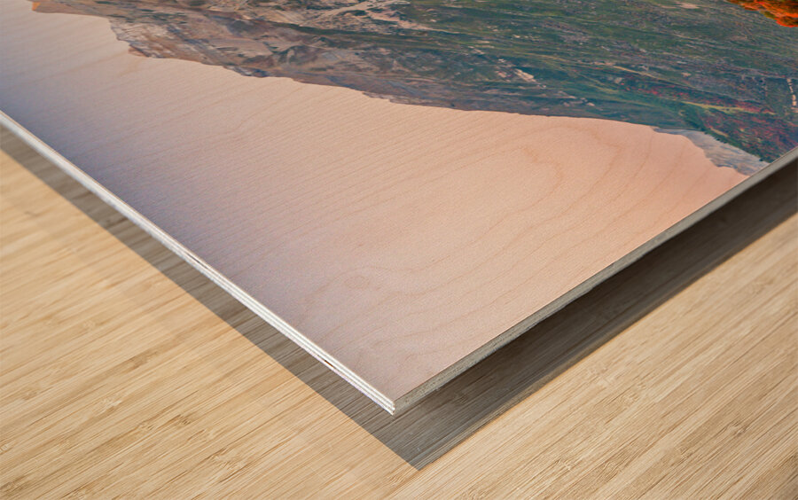 The Start of Fall Wood print