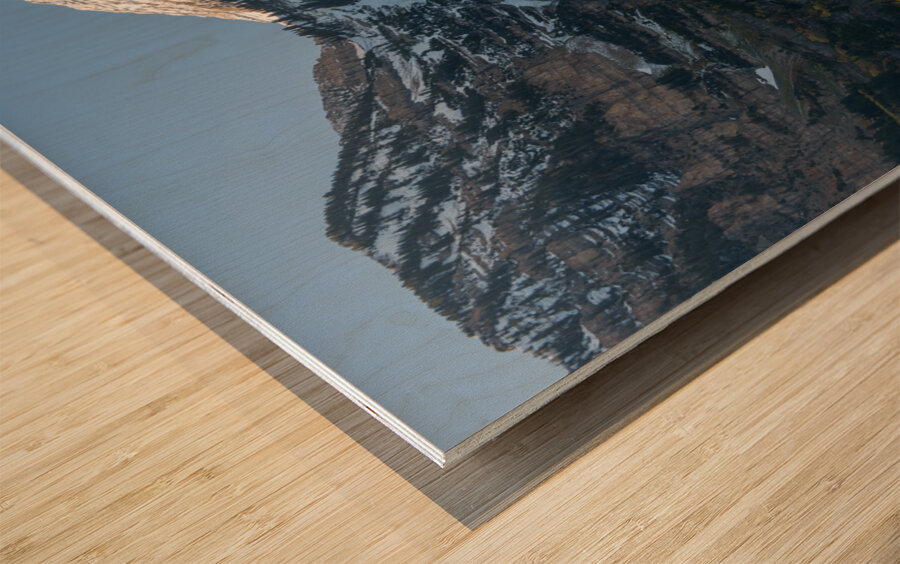 Around the Bend Wood print