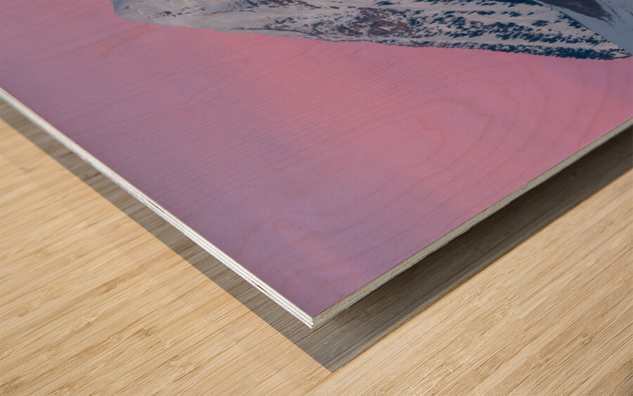 Timp and Pink Skies Wood print