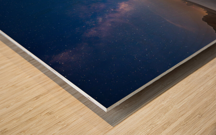 Milky Way at Dusk Wood print