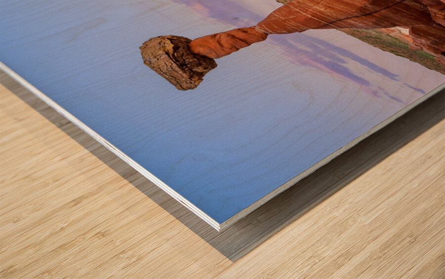 Hoodoo at Sunset Wood print