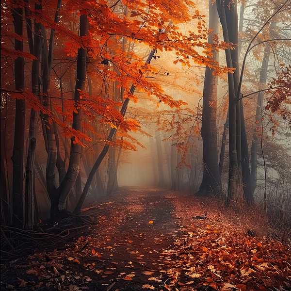 Autumn Mist Pathway H2N9P4 55 Digital Download