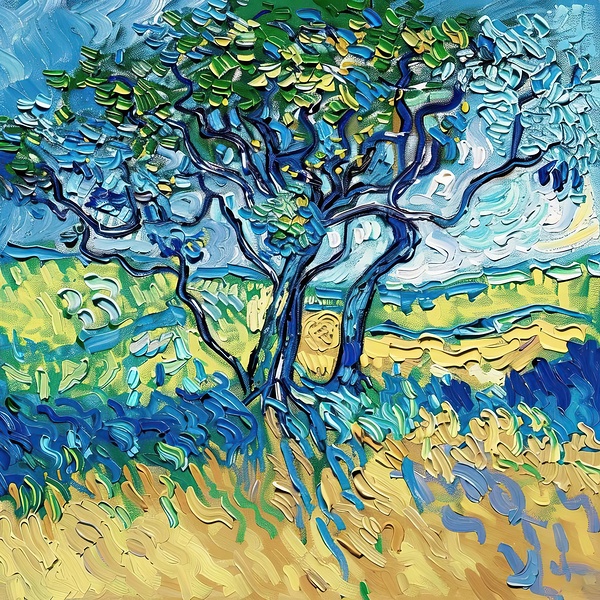 Azure Tree Reverie H2N9P2 57 Digital Download