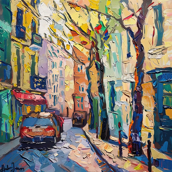 Autumn Street Scene H9P2N3 55 Digital Download