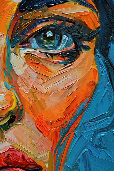 Azure Gaze Impasto Y59H7N 63 Digital Download