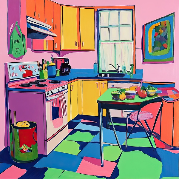Chromatic Kitchen Still Life N9P2H7 55 Digital Download