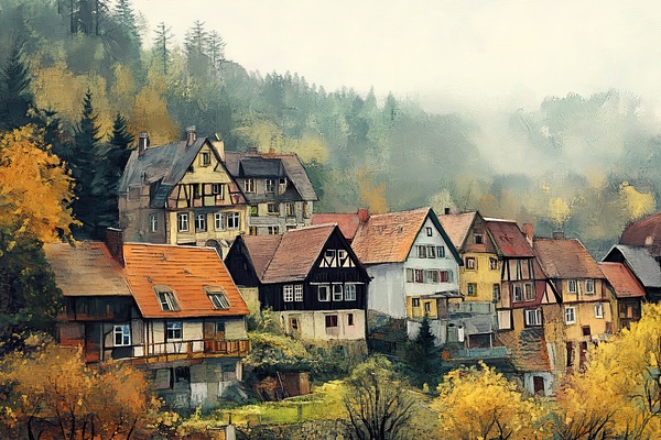 Autumn Village Charm 29HBCJ 62 Digital Download