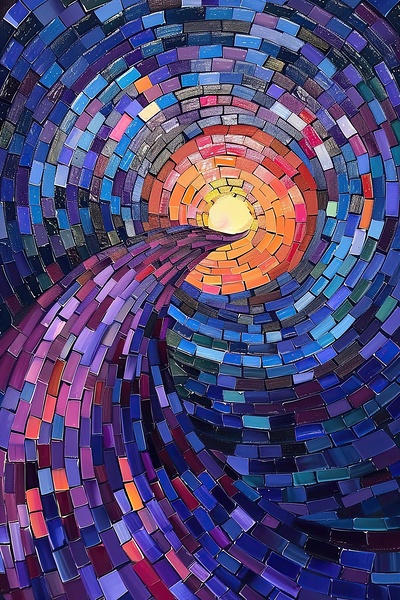 Cosmic Spiral Pathway 7892B 45 Digital Download