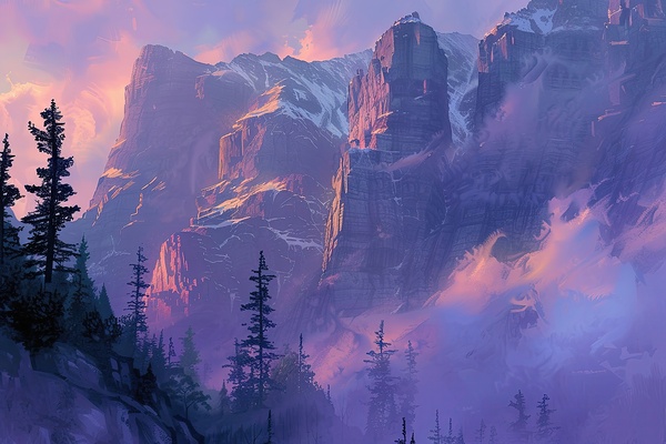 Alpine Glow Upon Peaks J9H3N2 48 Digital Download