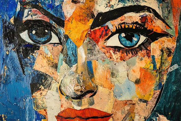 Azure Gaze Collage Y9H2N3 60 Digital Download