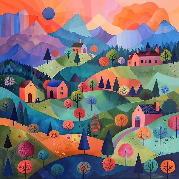 Autumnal Valley Glow H92D3N 55 Digital Download