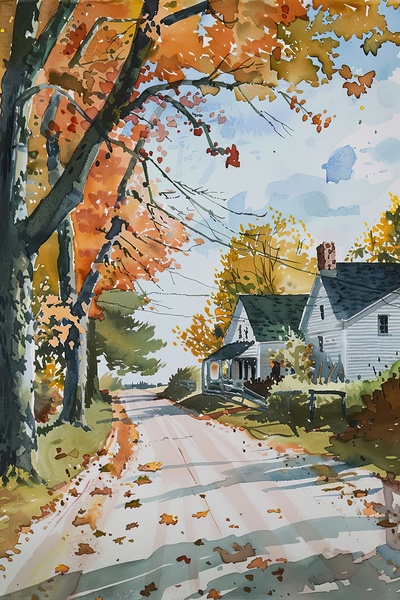 Autumn Road Home 29HBCJ 57 Digital Download