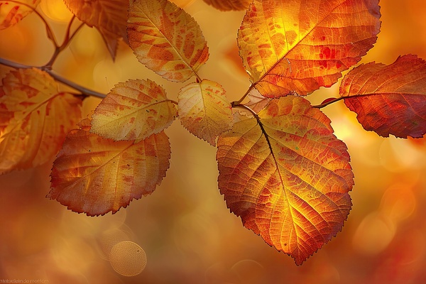 Autumn Leaves Glowing Y59H7N 45 Digital Download