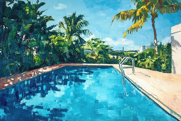 Azure Pool Reflections 7H3N2P 51 Digital Download