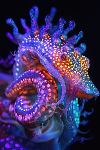 Bioluminescent Seahorse 92D3H7 69 Digital Download