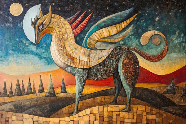 Celestial Griffin Ascends 92HJ8 60 Digital Download