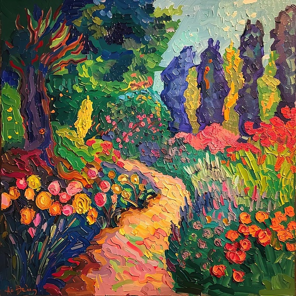 Blooming Garden Path H9P2N5 57 Digital Download