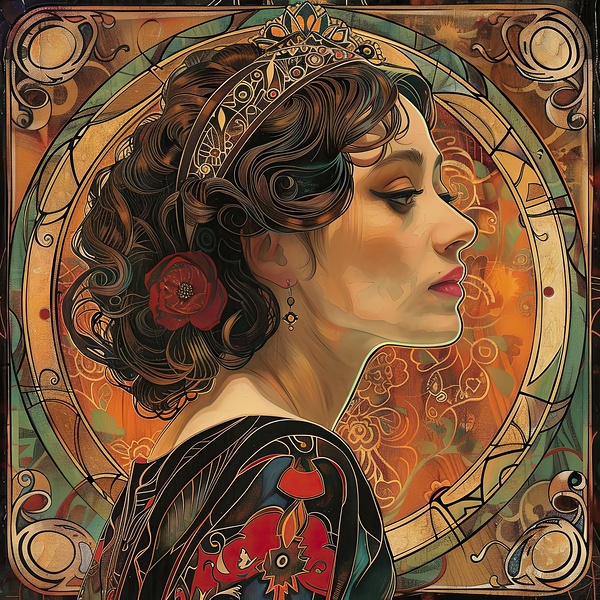 Art Nouveau Muse 7294HB 50 Digital Download