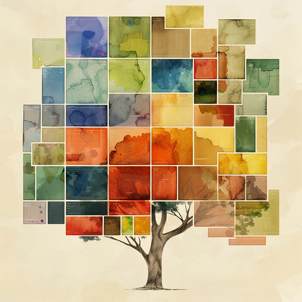 Colorful Data Tree Digital Download