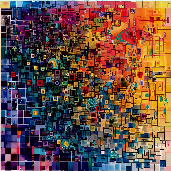 Digital Mosaic Digital Download