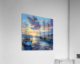 Harbor at Sunset Acrylic Print