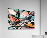 Abstract Intersections 7924B 45 Acrylic Print