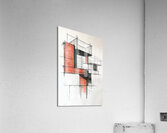 Abstract Structure 7H3N2B 47 Acrylic Print