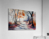 Autumn Pathway Glow Y39ZN 48 Impression acrylique