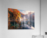 Autumn Waterfall Glow 92HJ5P 66 Acrylic Print