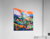 Autumnal Valley Glow H92D3N 55 Acrylic Print