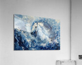 Azure Equine Currents H92N5Z 53 Acrylic Print