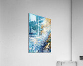 Azure Waves Crashing Y392HN 50 Acrylic Print